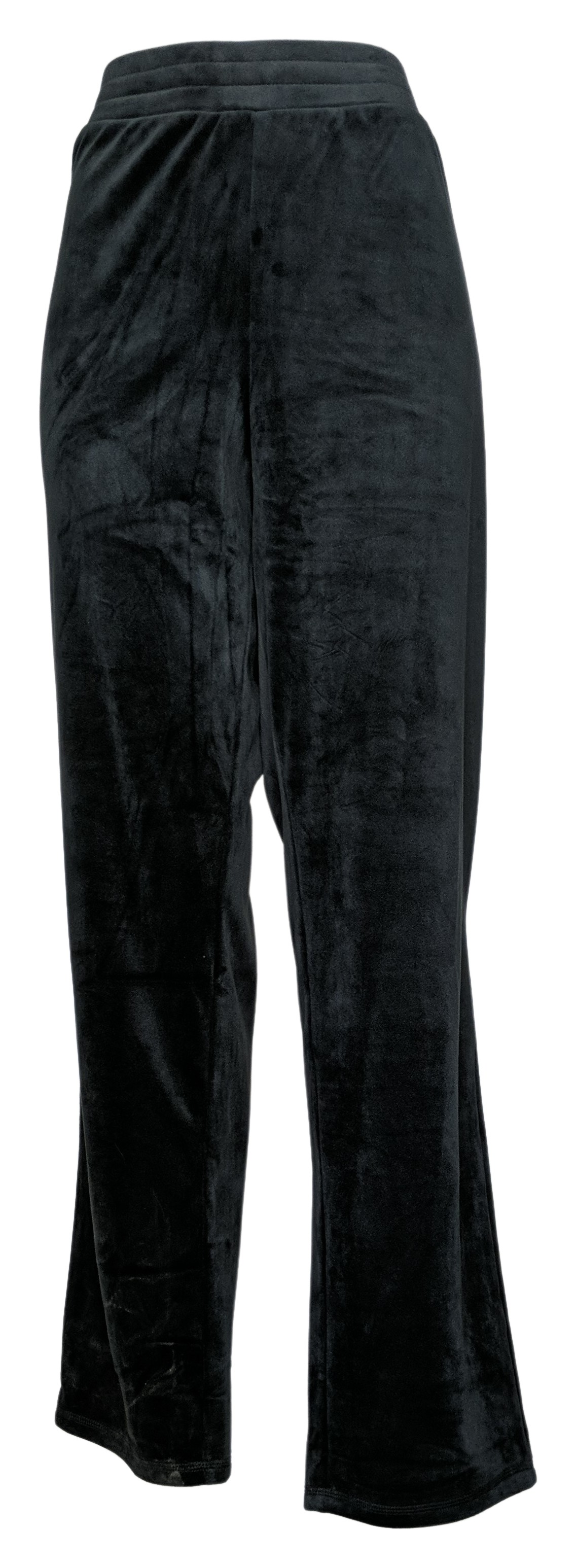 Isaac Mizrahi Live! Soho Tall Double Faced Velour Pant Women's Pants Sz L Black