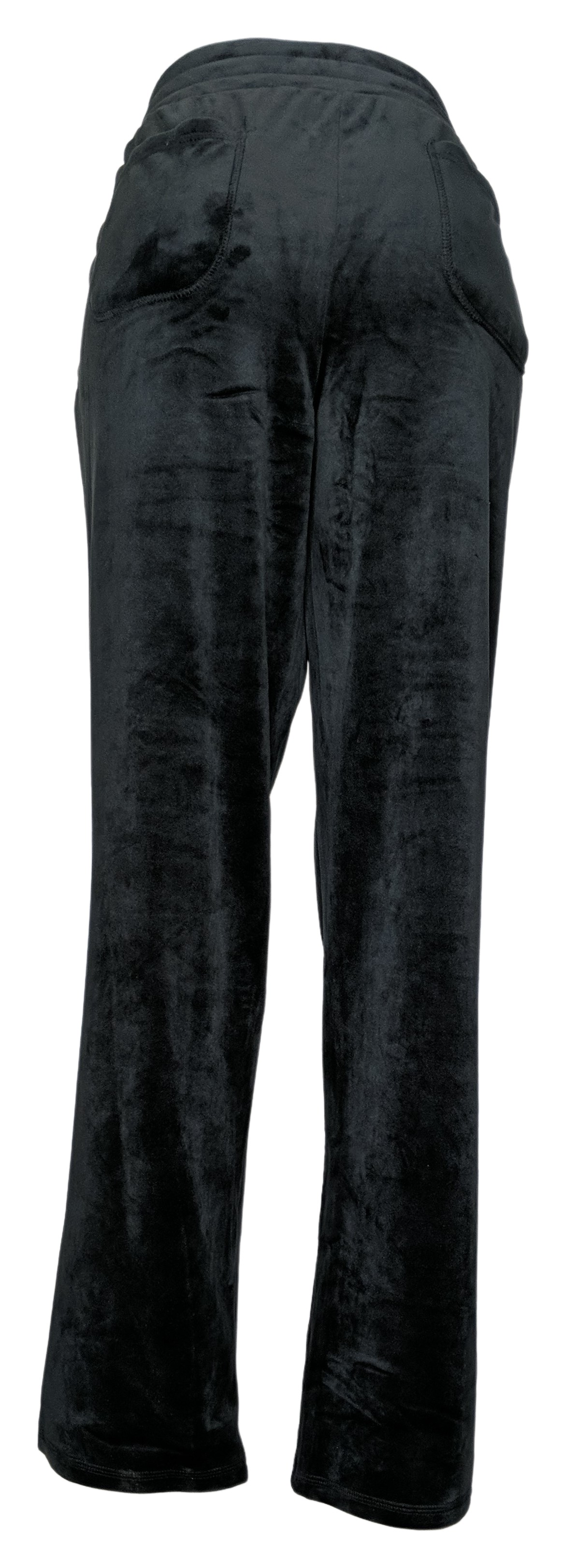 Isaac Mizrahi Live! Soho Tall Double Faced Velour Pant Women's Pants Sz L Black