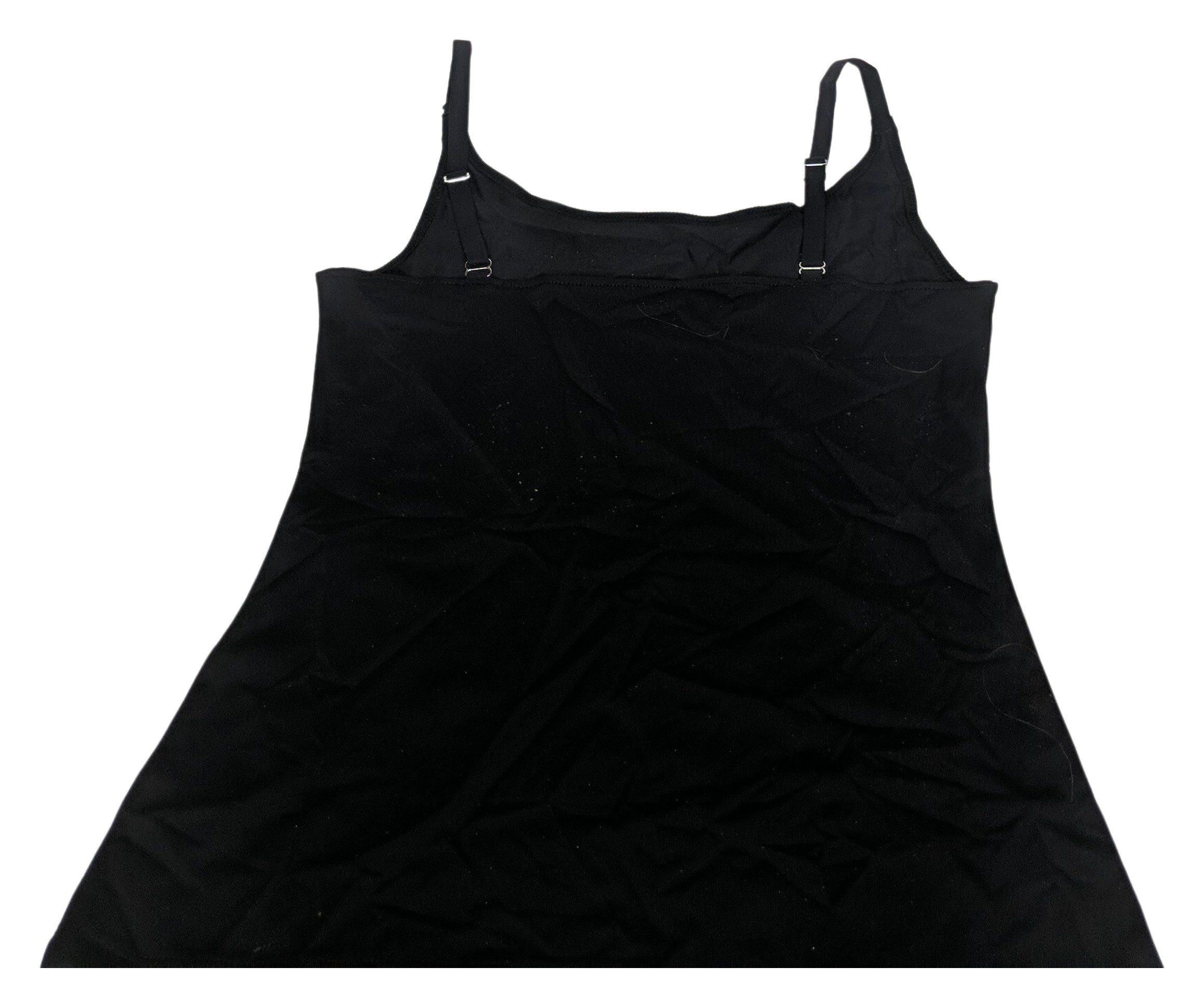 Susan Graver Smoothing Essentials Adjustable Strap Camisole Women's Top Black