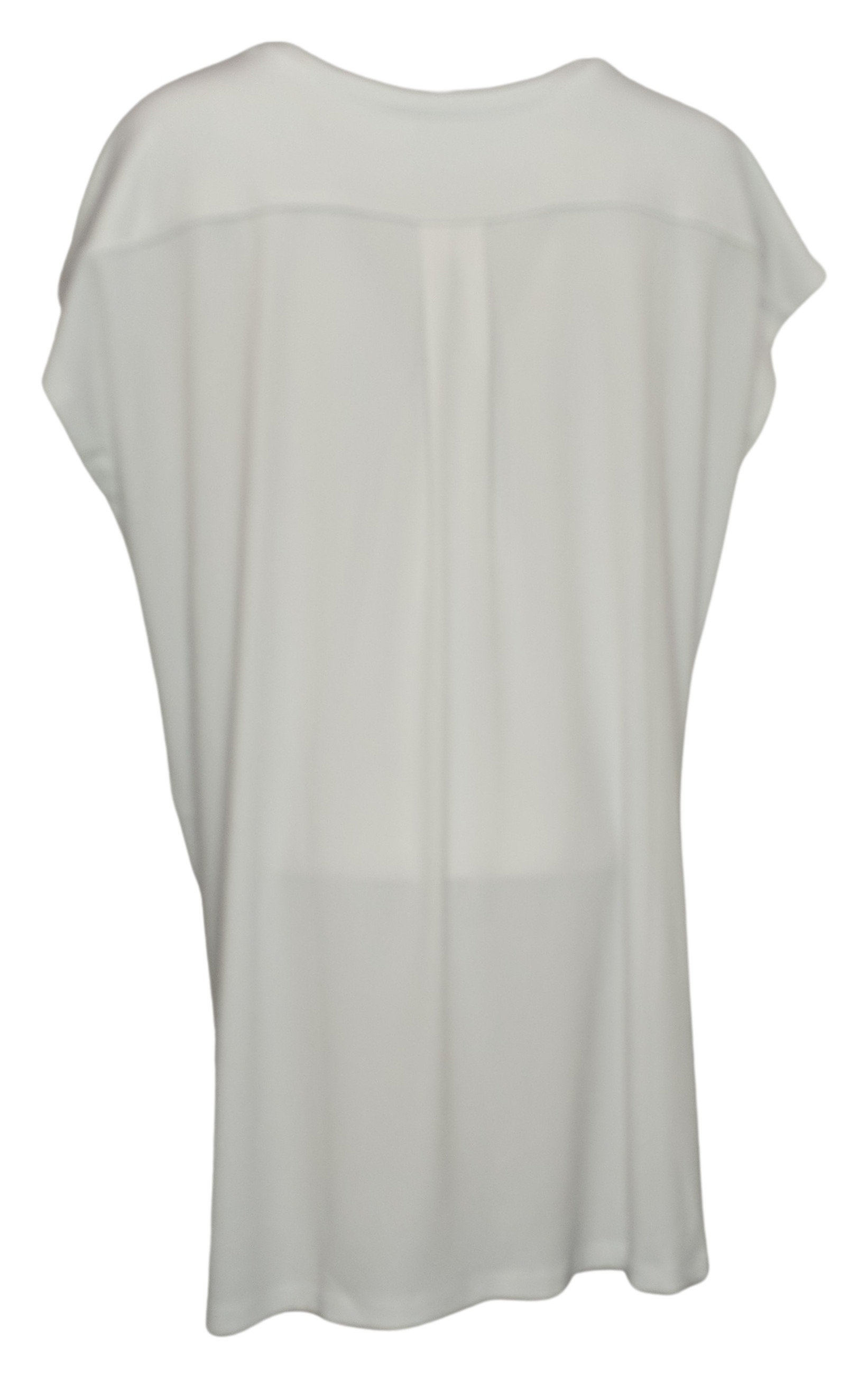 Susan Graver Essentials Petite Liquid Knit Tunic Women's Top PS White