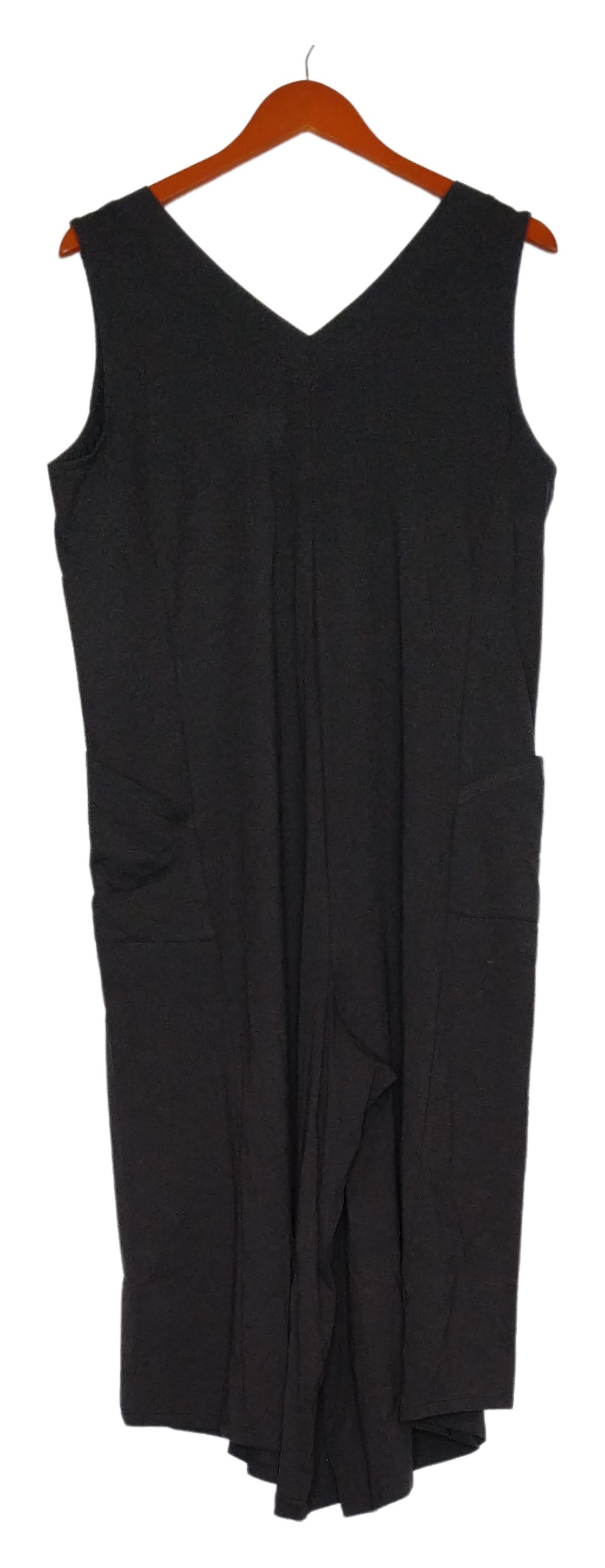 Anybody Cozy Knit Luxe V-Neck Gaucho Jumpsuit Women's Jumpsuits Sz L Black