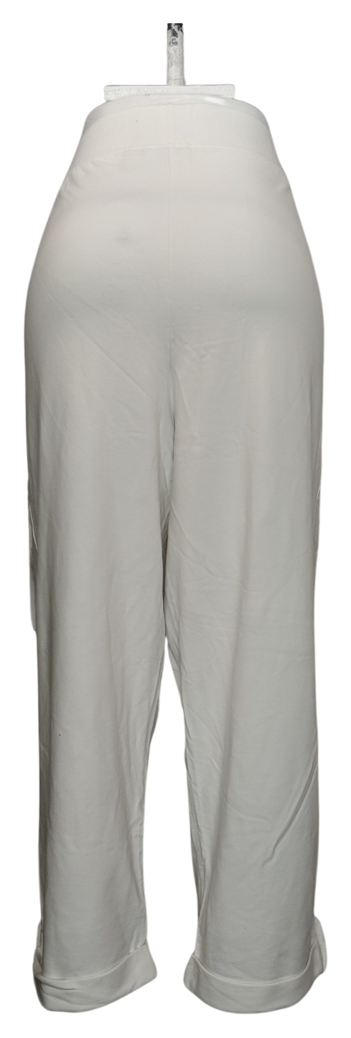 Sport Savvy Tall French Terry Cargo Pocket Pull On Crop Pant Women's White