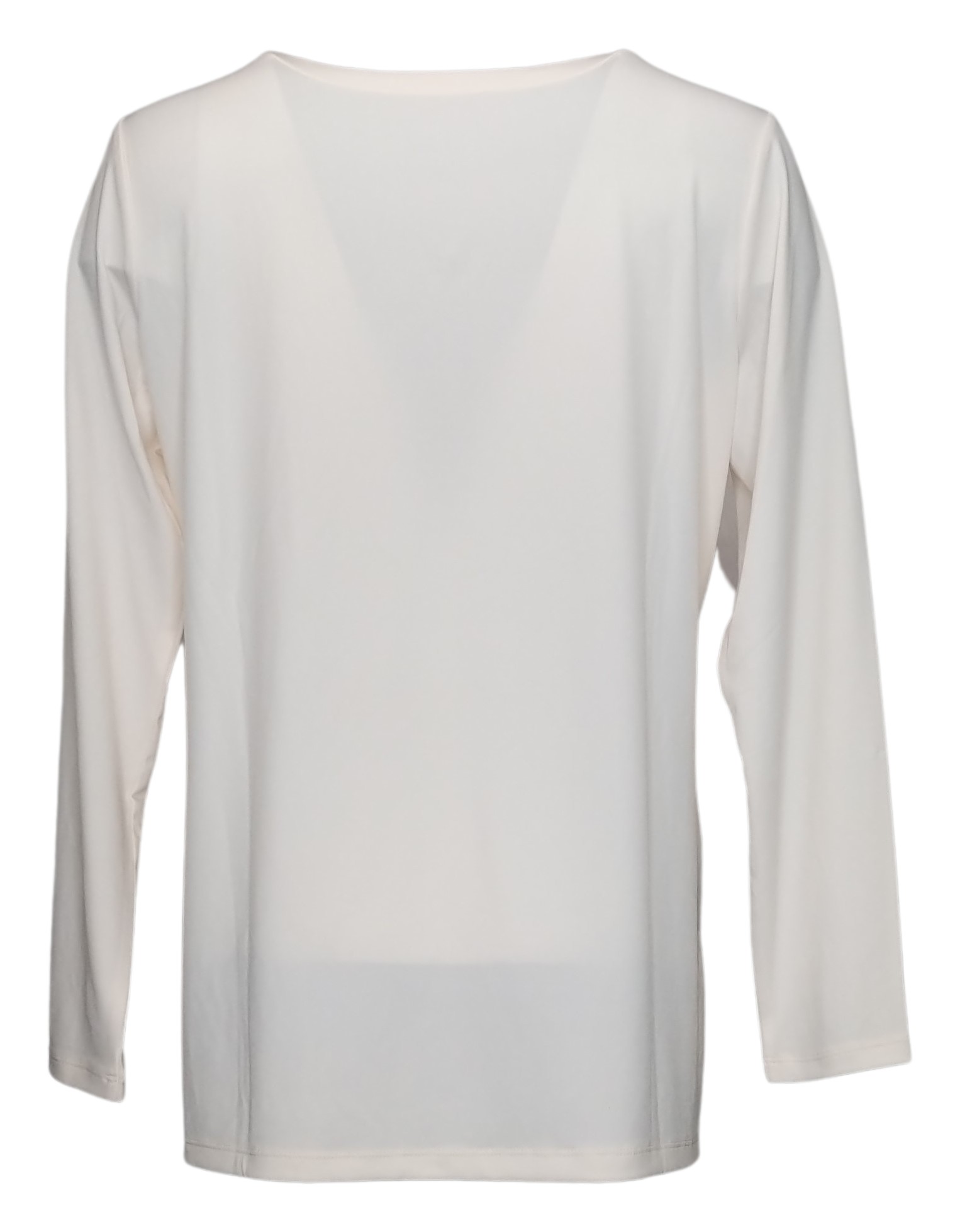 Susan Graver Essentials Petite Liquid Knit Tunic Women's Top PM Ivory