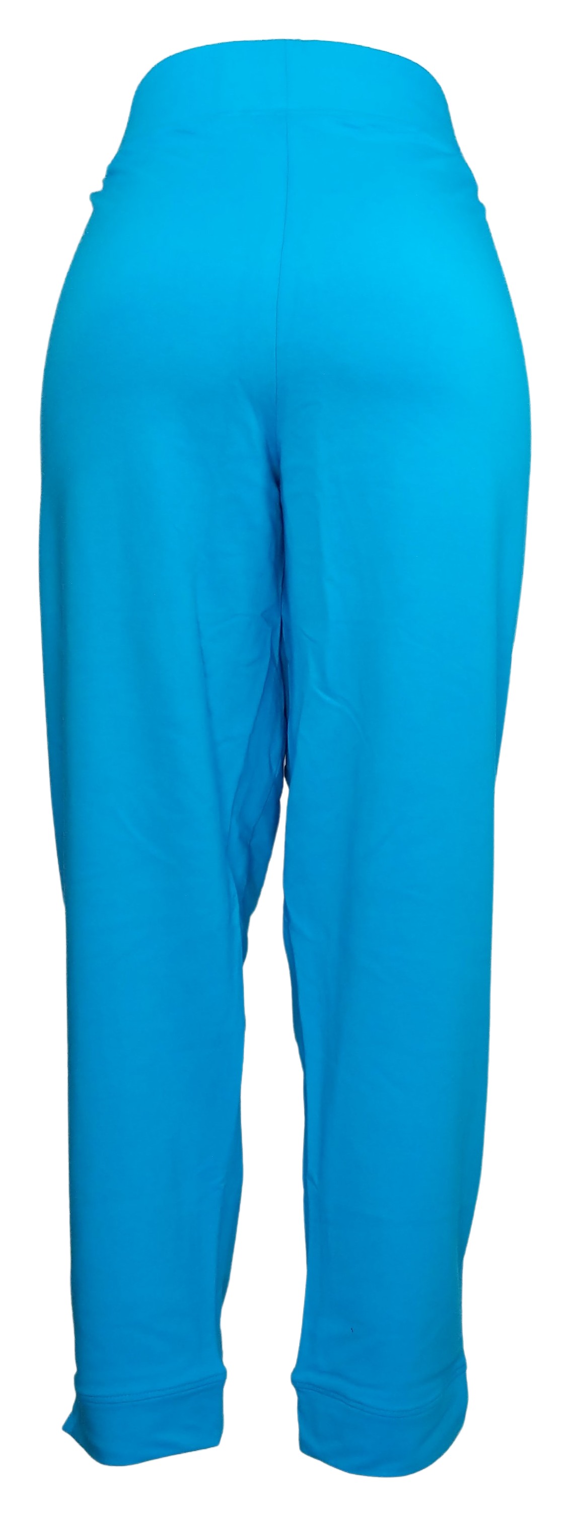 Sport Savvy French Terry Straight Leg Ankle Pant Women's Plus Sz Pants 1X Blue