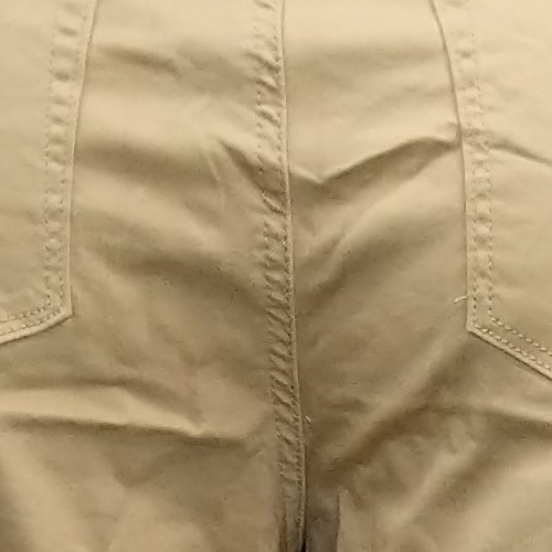 Laurie Felt Petite Wave Denim -Pocket Capri Zipper Detail Women's Jeans Gold