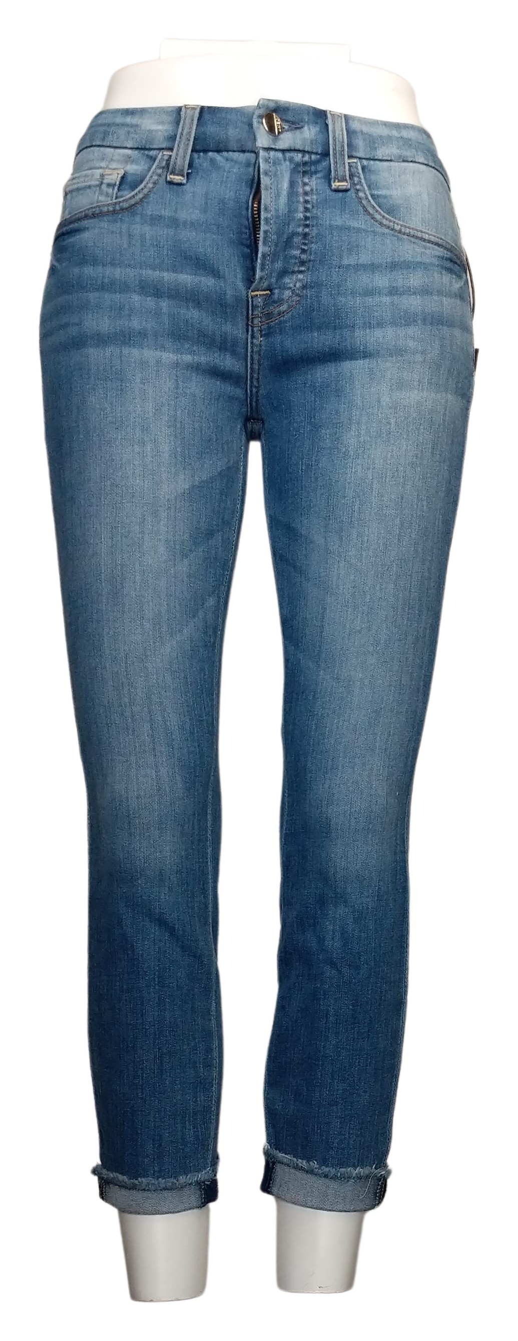 Jen7 by 7 For All Mankind Crop Skinny Jeans - La Quinta Women's Petite 00P Blue