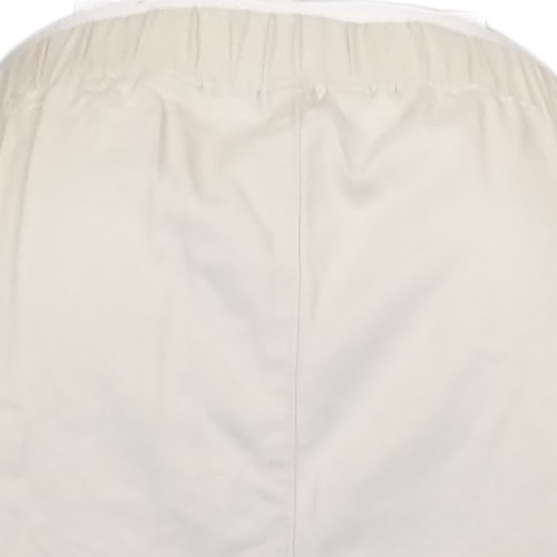 Denim & Co. EasyWear Twill Petite Relaxed Pull-On Skimmer Women's Pants Beige