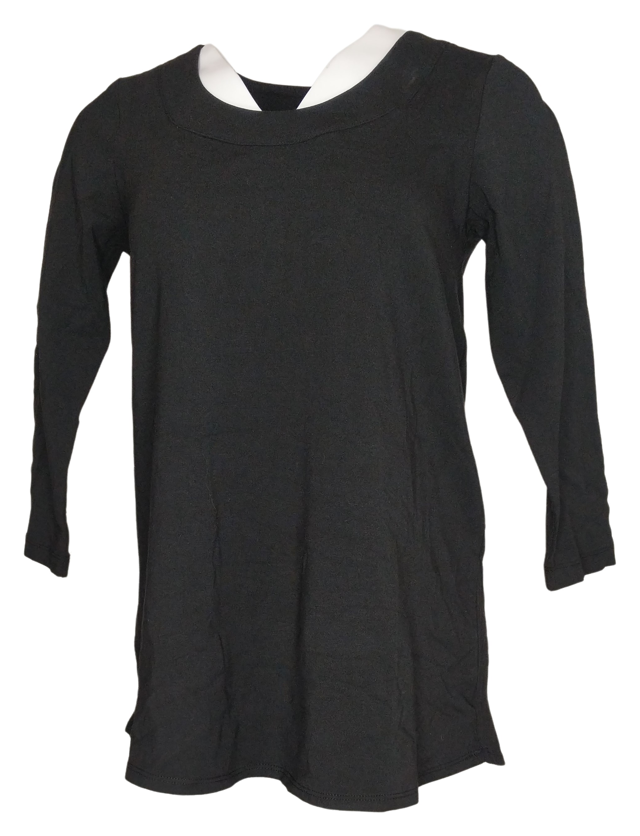 Susan Graver Weekend Essentials Comfy Cotton Tunic Women's Top Sz XS Black