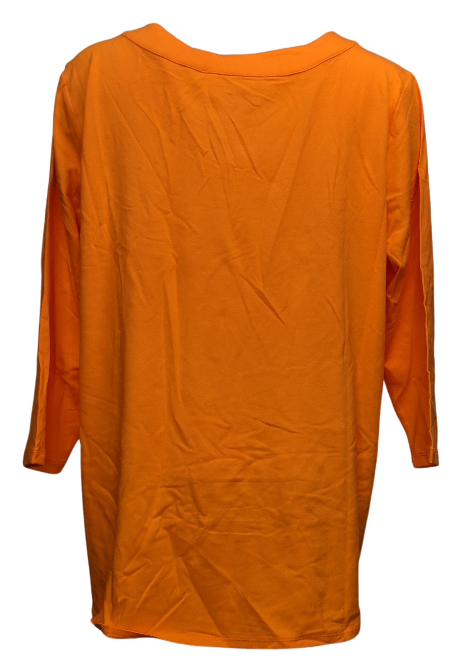 Susan Graver Weekend Essentials Comfy Cotton Tunic Women's Top Sz M Orange