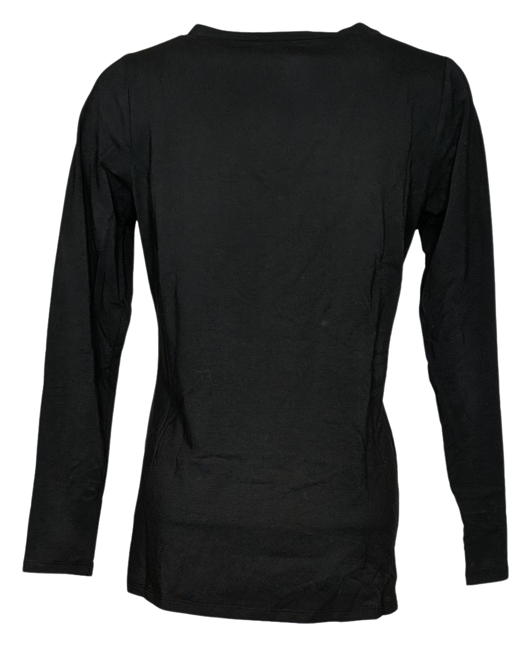 Belle by Kim Gravel Women's Top Sz XS Primabelle Knit Long Sleeve Black A609936