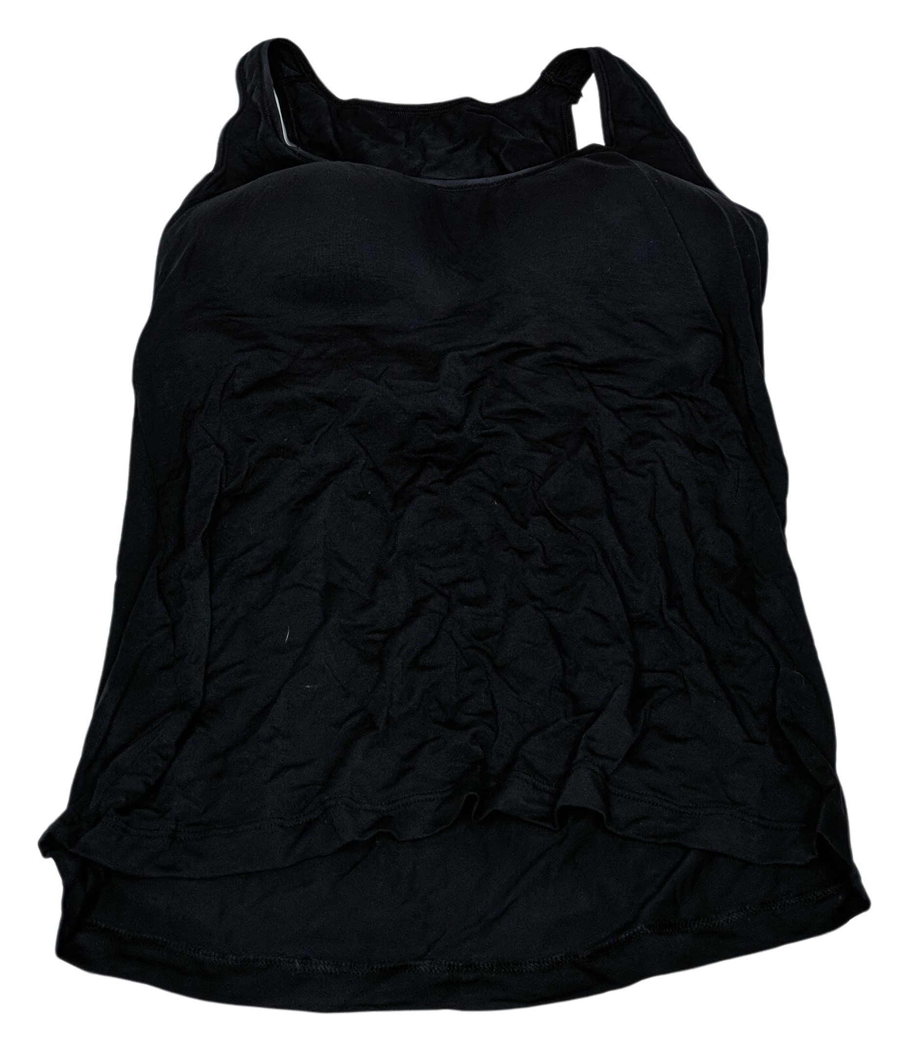 Cuddl Duds Women's Shaper Sz L Intimates Softwear Stretch Tank Black A273540