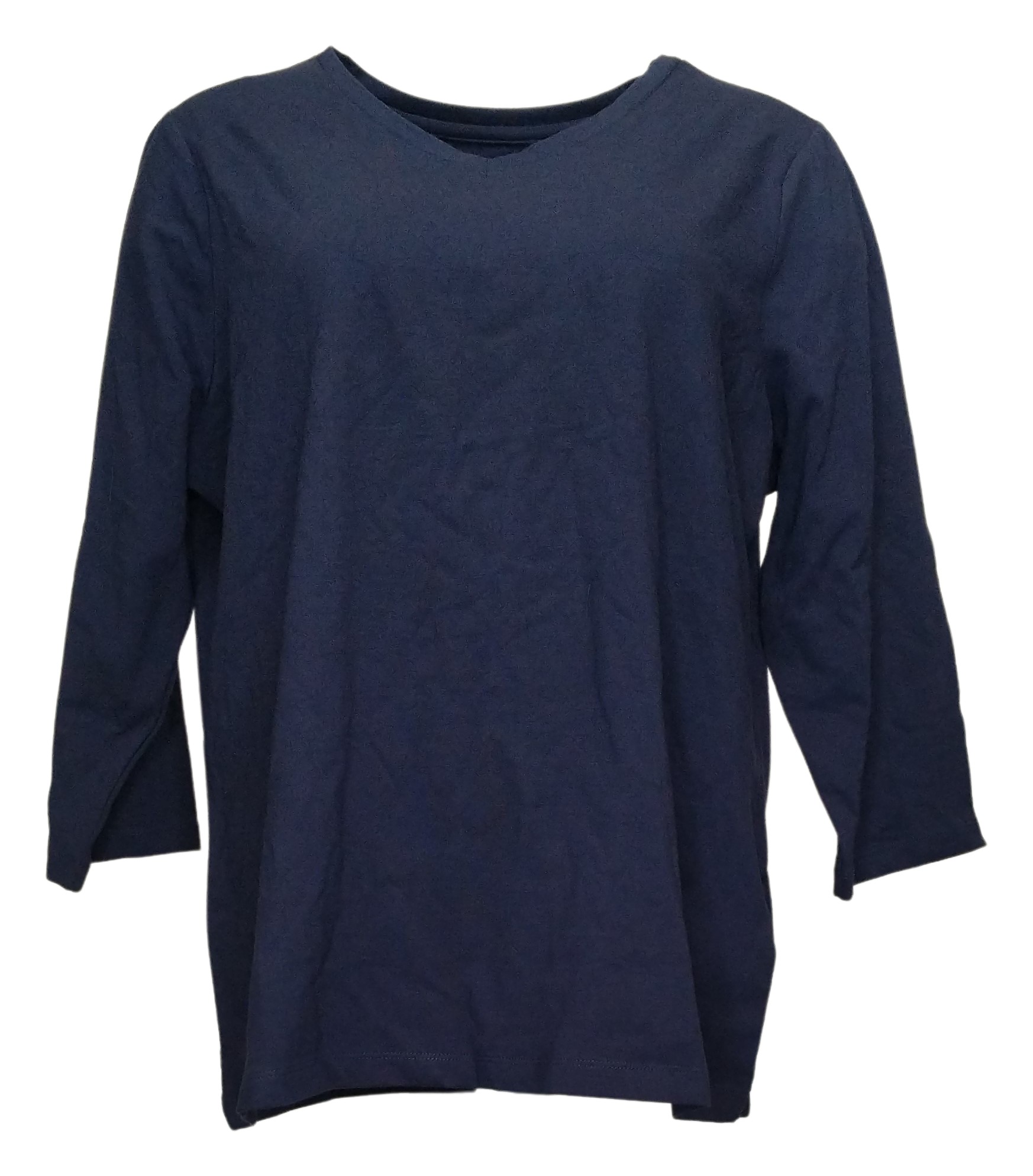 Denim & Co. Women's Top Sz L Sweater Blue