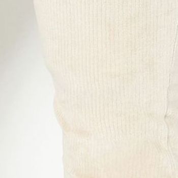 Quacker Factory Women's Pants Sz XL Knit Corduroy Pull-On Slim Leg Beige A270756