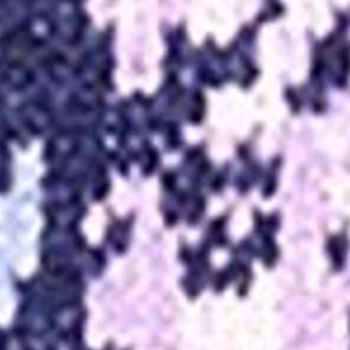 Denim & Co. Women's Top Plus Sz Sweater 5X Jacquard Floral Mock Purple A624146