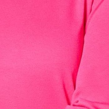 Isaac Mizrahi Live! Women's Top Plus Sz 1X Essentials Pima Cotton Pink A385412