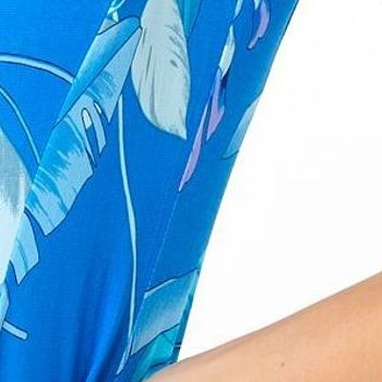 Susan Graver Women's Dress Sz 2XS (XXS) Regular Liquid Knit Blue A393771