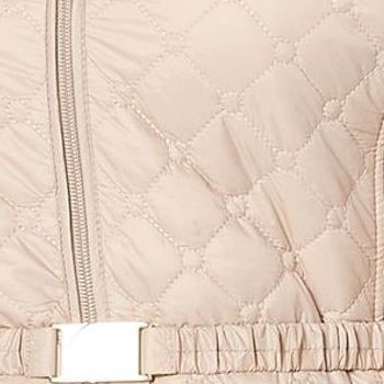 Dennis Basso Women's Jacket Sz XS Water Resistant Quilted Beige A452398