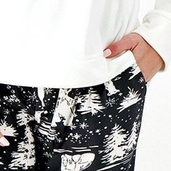 Cuddl Duds Women's Top Petite PXL Ultra Plush Velvet Fleece Pajama White A459001