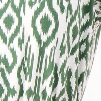 Denim & Co. Women's Top Sz 2XS (XXS) Printed Favorite Jersey V-Neck Green A602896