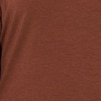 Maya J Women's Top Sz 2XS (XXS) Primabelle Long Sleeve Scoop Neck Brown A605817