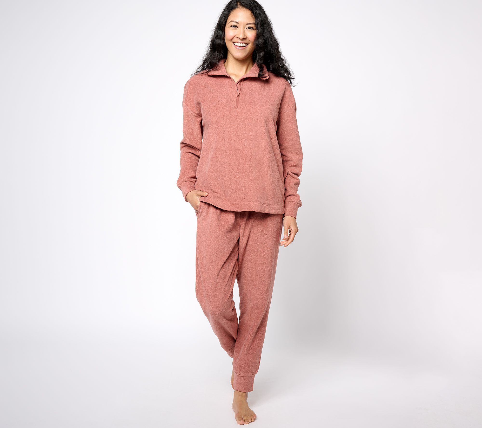 Berkshire Blanket Women's Plus Sz Sleepwear 1X Homewear Microfleece Pink A612908