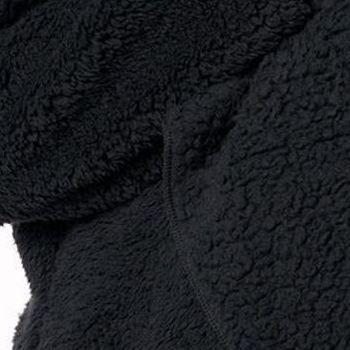 BumbleBella by Jill Martin Women's Plus Sz Jacket 4X Sherpa Long Black A615044