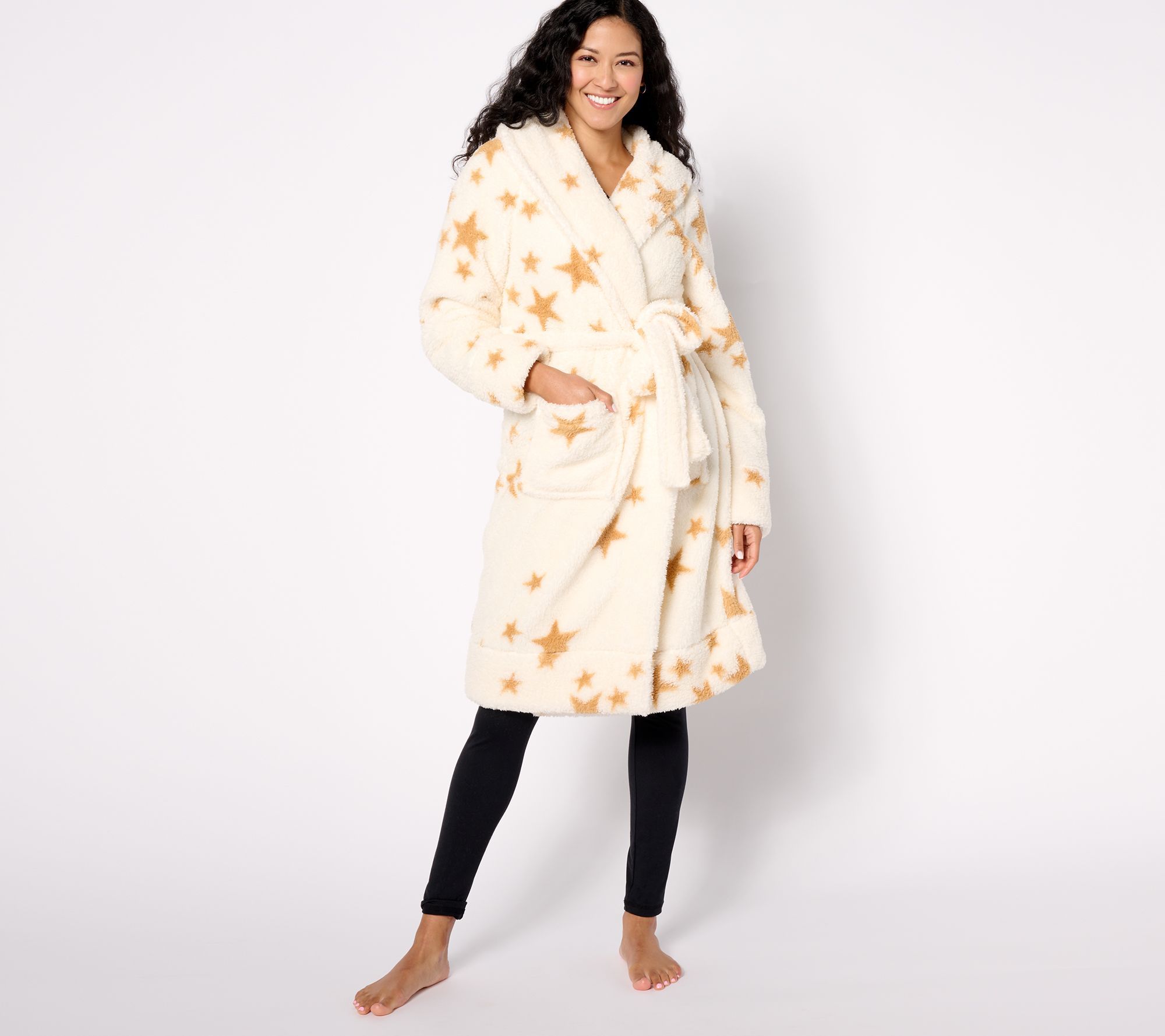 Berkshire Blanket Women's Sleepwear Sz L Homewear Wellsoft Shawl Ivory A622960