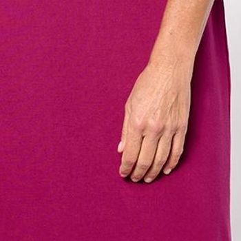 Women with Control Women's Plus Sz Dress 2X Regular Finespun Jersey Red A623039