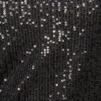 Belle by Kim Gravel Women's Top Sz M Jingle Belles Sequin Front Black A623297