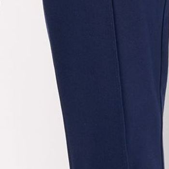 Denim & Co. Women's Pants Sz L Signature Reg Easy Flex Wide Leg Blue A628078