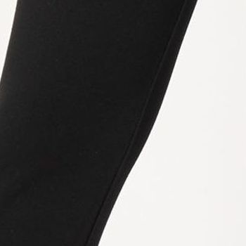 Susan Graver Women's Petite Pants PS Status Ponte Knit Crop Black A634116