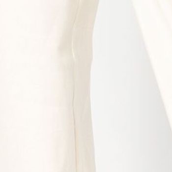 Studio Park Women's Pants Sz L Tall Elevated Linen Wide Leg Trouser White A634590