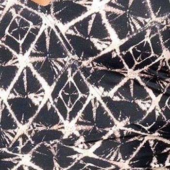 Denim & Co. Women's Plus Sz Swimsuit 20 Beach Regular V-Neck Black A634757