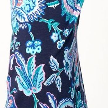 Denim & Co. Women's Pants Sz XL Beach Jersey Wide Leg Pant Multi-colored A637289