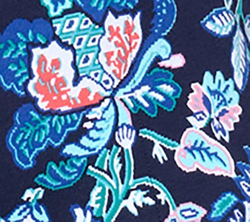 Denim & Co. Women's Pants Sz XL Beach Jersey Wide Leg Pant Multi-colored A637289