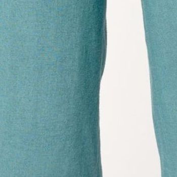 Denim & Co. Women's Petite Pants PM Naturals Linen Blend Blue A644112