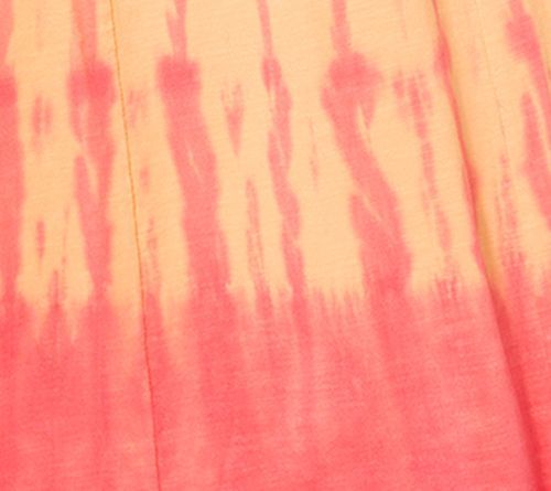 Anybody Women's Petite Dress PL Slub Knit Dip Dye Shibori Midi Orange A644723