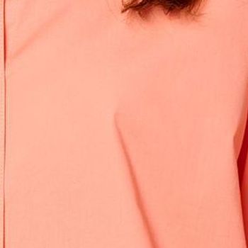 zuda Women's Top Sz M Cool Cotton Button Down Shirt Pink A646256