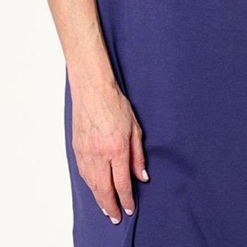 Isaac Mizrahi Live! Women's Petite Dress PM Printed Elbow Sleeve Blue A646516