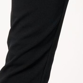 Susan Graver Women's Pants Sz L Weekend Premium Slim Leg Capri Pant Black A647460