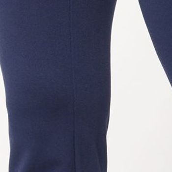 Denim & Co. Women's Petite Pants PXS Placement Print Pull-On Slim Blue A647764