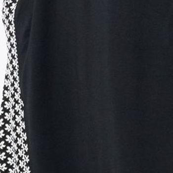 LOGO by Lori Goldstein Women's Dress Sz M Raschel Knit Mix Tank Black A649618