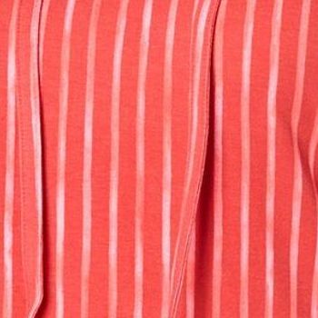 Denim & Co. Women's Top Sz XL Striped Favorite Jersey Flutter Orange A654625