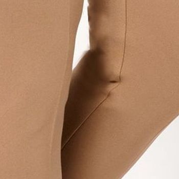 Susan Graver Women's Petite Pants 2XP Tailored by Smart Ponte Slim Brown A655629