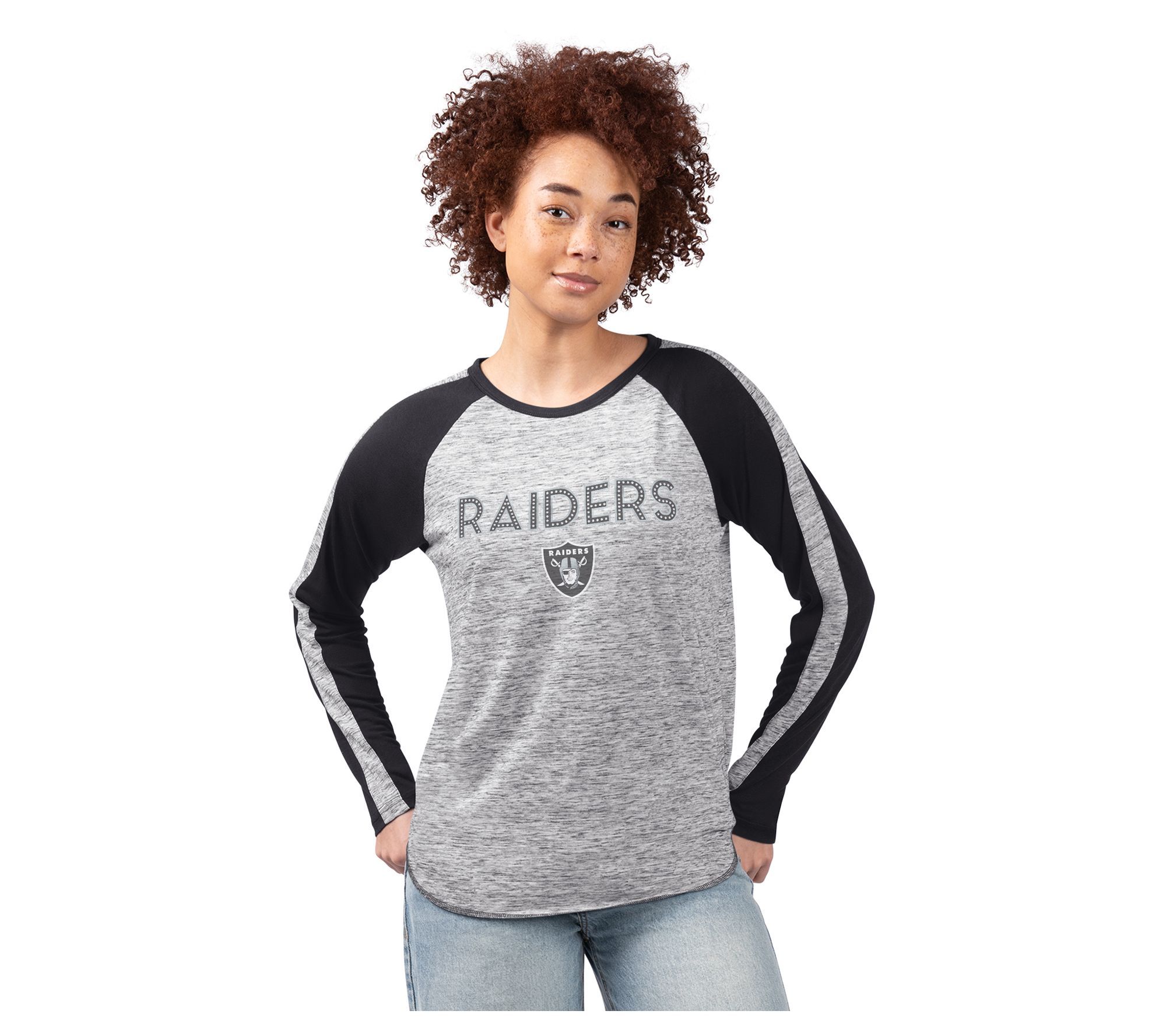 Unbranded Women's Top Sz 3XL NFL Goals Light W Long Medium Grey Heather A655692