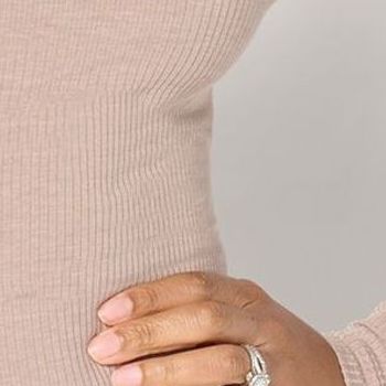 Maya J Women's Top Sz S Layers Rib Long Sleeve Henley Blue A656114