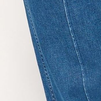 Me by Jennie Garth Women's Pants Sz 14 Boston Pintuck Wide Leg Jeans Blue A667993