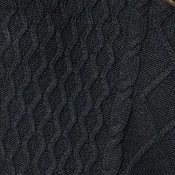 Anybody Women's Top Sweater Sz 2XS (XXS) Mixed Stitch Crewneck Black A670913