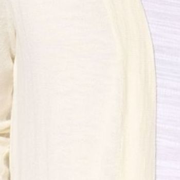Denim & Co. Women's Top Petite Sweater PS Beach Open Front Tunic White A682230