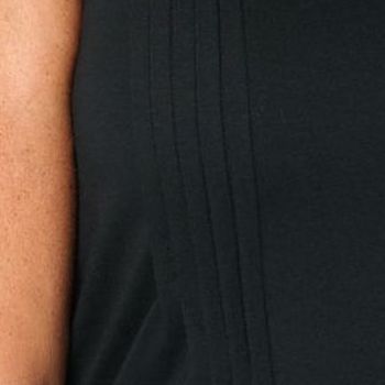 Fashion Women's Top Sz M Cottonwear+ Collared Tank Black A683727